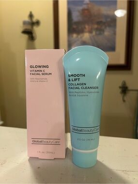 GlobalBeautyCare Smooth & Lift Collagen Facial Cleanser — Light Blue